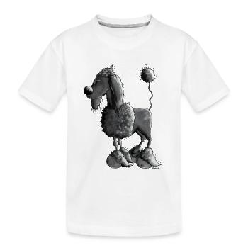 Dufter Pudel - Hund - Kinder Premium Bio T-Shirt - Weiß - Vorne