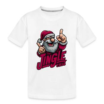 Jingle This - Kinder Premium Bio T-Shirt - Weiß - Vorne