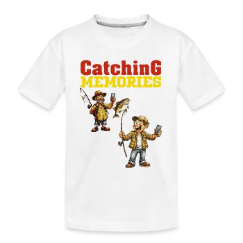 Erinnerungen fangen - Kinder Premium Bio T-Shirt - Weiß - Vorne
