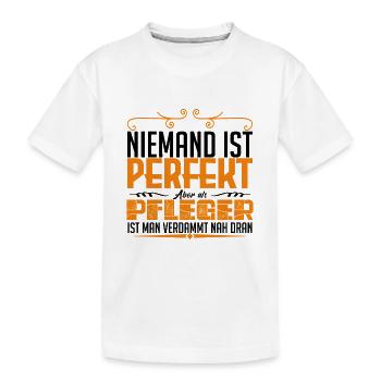 PFLEGER - Leben - Kinder Premium Bio T-Shirt - Weiß - Vorne