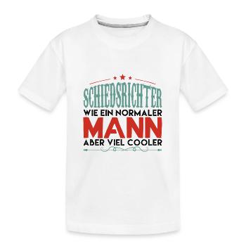 Schiedsrichter schiedsrichter WIE EIN NORMALER MAN - Kinder Premium Bio T-Shirt - Weiß - Vorne