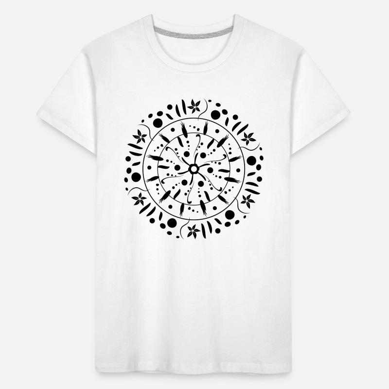 Grain Circle Pattern Gift Idea Kids' Premium Organic T-Shirt