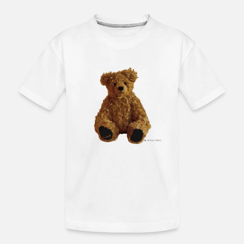 Teddybär - Kinder Premium Bio T-Shirt - Weiß