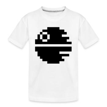 Black Star - Kids' Premium Organic T-Shirt - white - Front