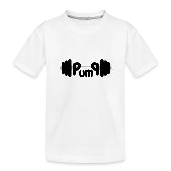 Pumper - Kinder Premium Bio T-Shirt - Weiß - Vorne