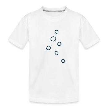 Unterwasserwelt "LUFTBLASEN" Meerebewohner Shirt - Kinder Premium Bio T-Shirt - Weiß - Vorne