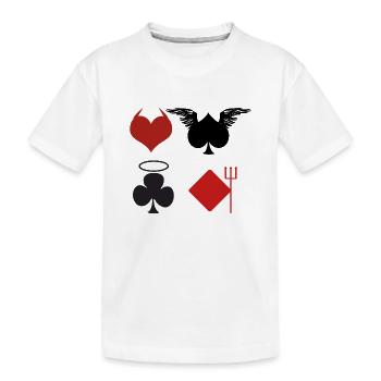 Poker Jeu de cash game cadeau affaire homme - T-shirt bio Premium Enfant - blanc - Devant
