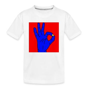 d'accord, rouge - T-shirt bio Premium Enfant - blanc - Devant
