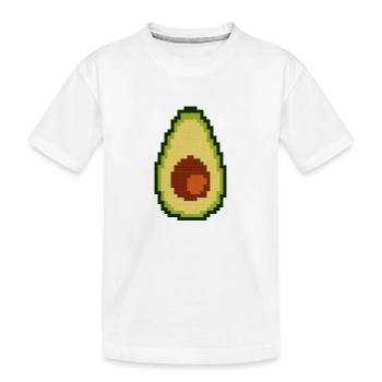 Avocat aux pixels - T-shirt bio Premium Enfant - blanc - Devant