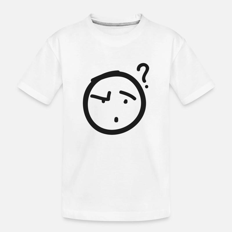Fragezeichen - Kinder Premium Bio T-Shirt - Weiß