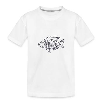 Cichlid fish Malawi - Kids' Premium Organic T-Shirt - white - Front