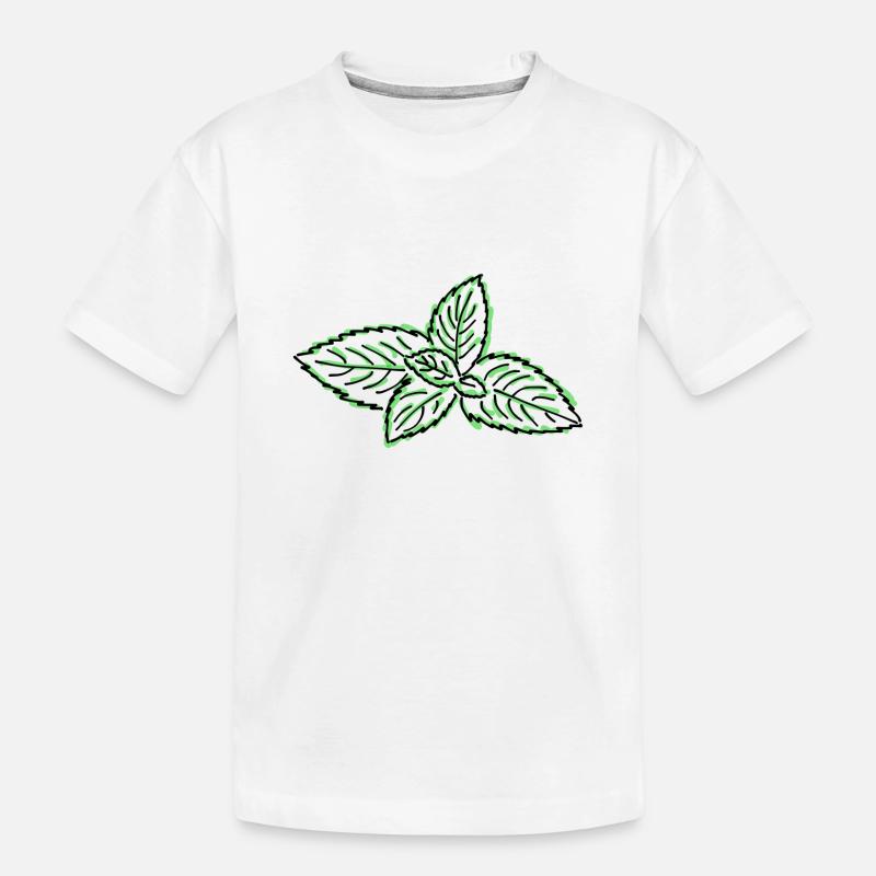 Minze - Kinder Premium Bio T-Shirt - Weiß
