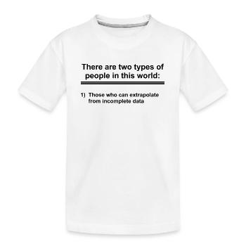 There are two types of people geschenk fun-shirt - T-shirt bio Premium Enfant - blanc - Devant