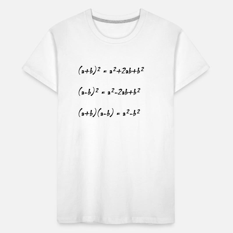 Binomial Formulas Math Design Gift Idea Kids' Premium Organic T-Shirt