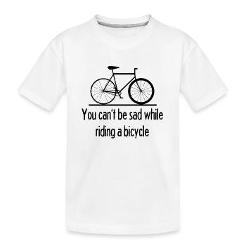 Chemise de bicyclette, Vélo, Vélo, Bicyclettes, Vélo de route - T-shirt bio Premium Enfant - blanc - Devant