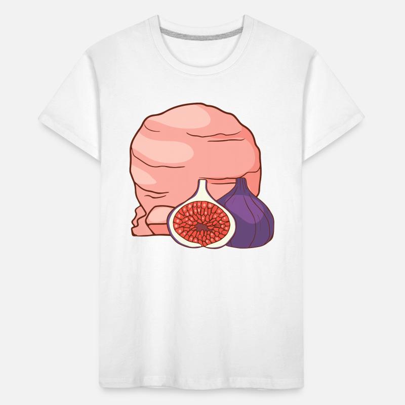 Feigenfrucht Eis Speiseeis Eiskrem Eiscreme Kinder Premium Bio T-Shirt