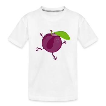 Mr. Plum - Kids' Premium Organic T-Shirt - white - Front