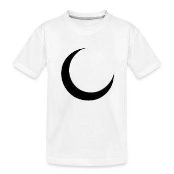Halbmond - Kinder Premium Bio T-Shirt - Weiß - Vorne