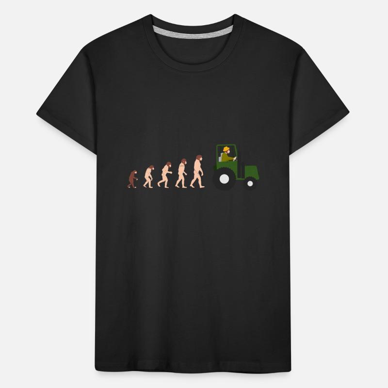 Evolution Bauer Lustige Geschenkidee Kinder Premium Bio T-Shirt