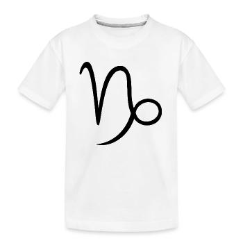 Sternzeichen Steinbock - Kinder Premium Bio T-Shirt - Weiß - Vorne