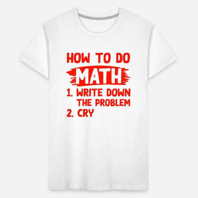mathematics problem Kids' Premium Organic T-Shirt