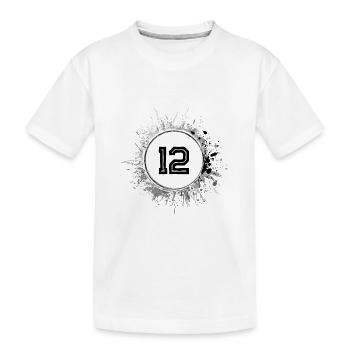 12 Nombre d’objets blob - T-shirt bio Premium Enfant - blanc - Devant