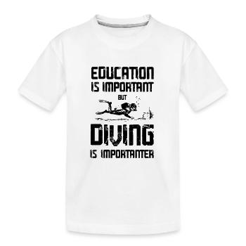 ausbildung tauchen - Kinder Premium Bio T-Shirt - Weiß - Vorne