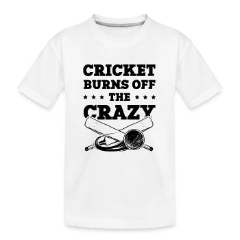 Cricket Crazy - T-shirt bio Premium Enfant - blanc - Devant