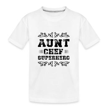 Tante Super-héros - T-shirt bio Premium Enfant - blanc - Devant