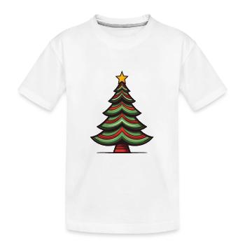 Tannenbaum Weihnachten - Kinder Premium Bio T-Shirt - Weiß - Vorne