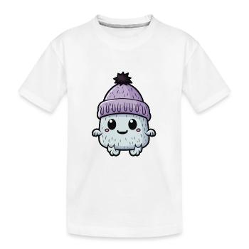 Eskimo Erkältung Winter Kreatur - Kinder Premium Bio T-Shirt - Weiß - Vorne