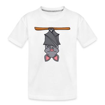 bat - Kids' Premium Organic T-Shirt - white - Front