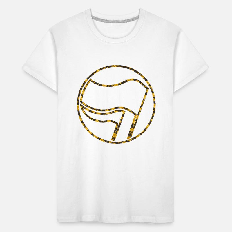 Drapeau Drapeau Drapeaux Drapeaux Antifascistes T-shirt bio Premium Enfant