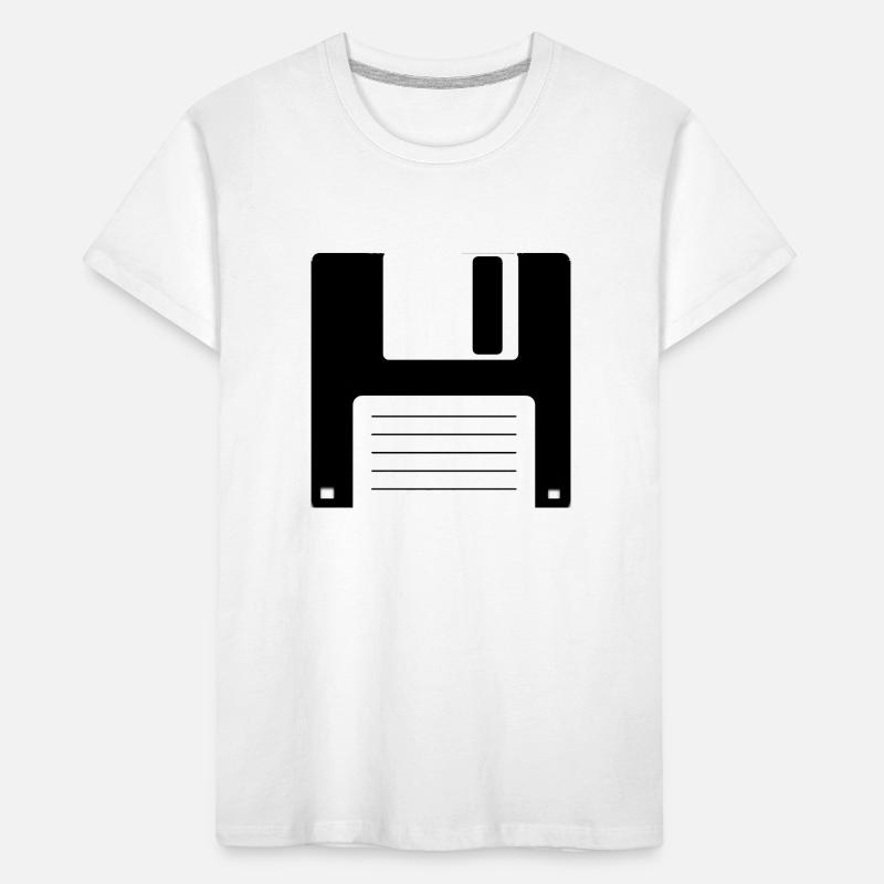 Floppy Floppy Disk Old School Retro Computer Design Kids' Premium Organic T-Shirt