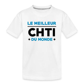 Nord / Ch'ti / Chti / Nordiste / Biloute Nordiste - T-shirt bio Premium Enfant - blanc - Devant