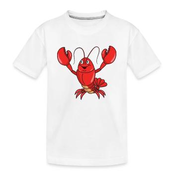homard - T-shirt bio Premium Enfant - blanc - Devant