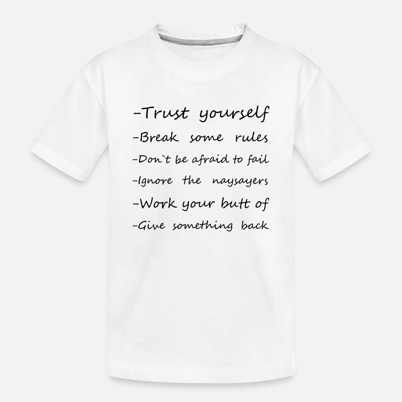 règles - T-shirt bio Premium Enfant - blanc
