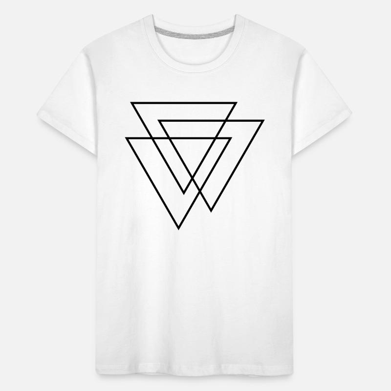 3D Triangles - Three Triangles - Three Triangles Design Kids' Premium Organic T-Shirt