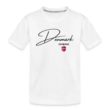 Flagge von Dänemark, dänischer Stolz - Kinder Premium Bio T-Shirt - Weiß - Vorne