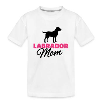 Labrador - Kinder Premium Bio T-Shirt - Weiß - Vorne