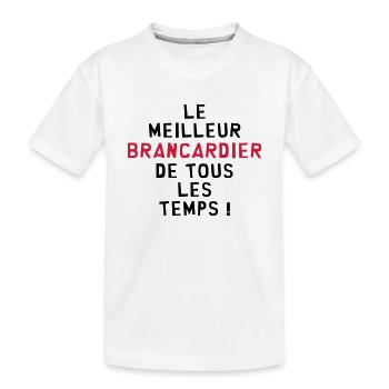 Brancardier / Ambulancier / Ambulance / Hôpital - T-shirt bio Premium Enfant - blanc - Devant