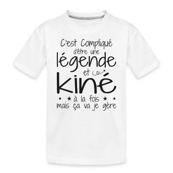 Eine Legende und Physiotherapeut - Kinder Premium Bio T-Shirt - Weiß - Vorne