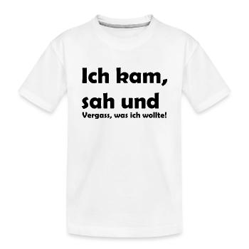 Lustiger Spruch - Kinder Premium Bio T-Shirt - Weiß - Vorne