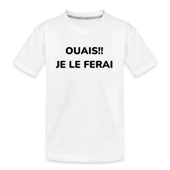 Ja!! Ich werde es tun - Kinder Premium Bio T-Shirt - Weiß - Vorne