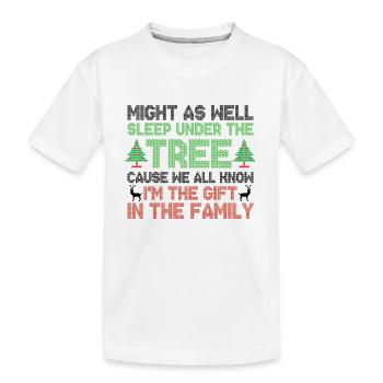 All know i'm the gift in the family - T-shirt bio Premium Enfant - blanc - Devant
