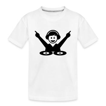 DJ - T-shirt bio Premium Enfant - blanc - Devant