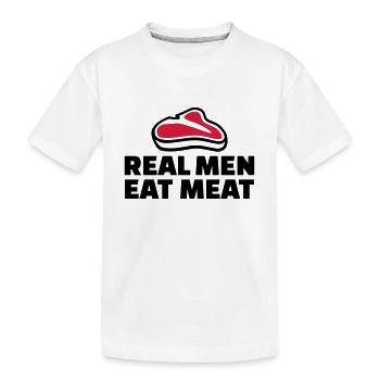 Fleisch - Kinder Premium Bio T-Shirt - Weiß - Vorne