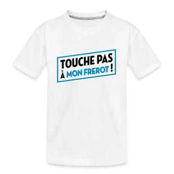 Frère / Frere / Bébé / Frérot / Naissance Frangin - T-shirt bio Premium Enfant - blanc - Devant