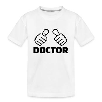 Doctor - Kids' Premium Organic T-Shirt - white - Front