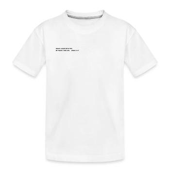 Know Jesus know peace hoodie and shirt - Kids' Premium Organic T-Shirt - white - Front
